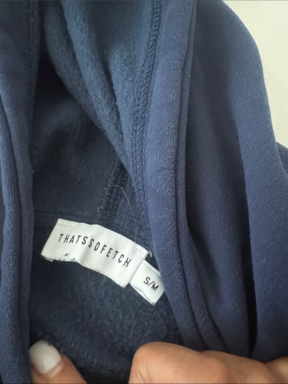 Navy Blue Hoodie & Sweatpants Set with Orange Script - Picture 2 of 4